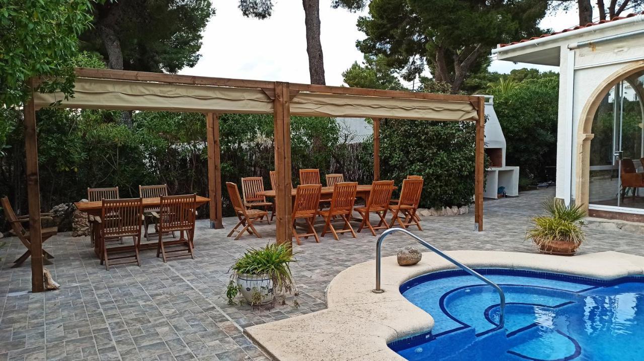 Javea VILLA El Nido 10-15p pool, 5 autominuten zandstrand Jávea Exterior foto